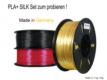 3kg / 1x 1kg Schwarz/Rot/Weiß OWL-Filament Premium 3D PLA Filament 1kg 1,75mm Made in Germany 